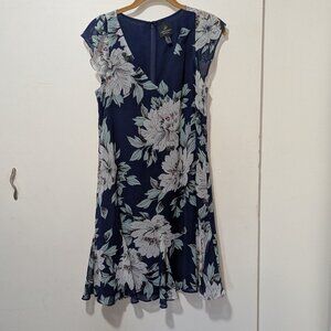 Adrianna Papell Shift Floral Dress